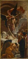 Etude pour la mort de Sainte Geneviève (Jean-Paul Laurens) - Muzeo.com