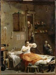 Femme à la puce (Giuseppe Maria Crespi) - Muzeo.com