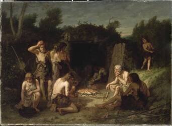 Funérailles au bord de la Seine (Gaule préhistorique) (Xénophon Hellouin) - Muzeo.com