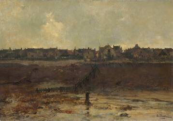 Grandcamp, vu de la plage (Calvados) (Léon Germain Pelouse) - Muzeo.com