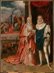 Henri IV et le cardinal Alexandre de Médicis (François Quesnel l'Ancien) - Muzeo.com