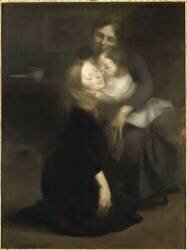 Intimité, dit aussi la grande soeur (Eugène Carrière) - Muzeo.com