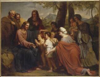 Jésus-Christ bénissant les enfants (Antoine Jean Joseph Ansiaux) - Muzeo.com