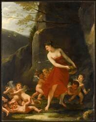 Jeune naïade lutinée par des amours (Pierre Paul Prud'hon) - Muzeo.com