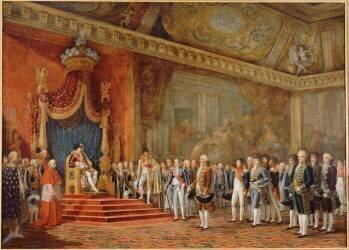 La Députation du Sénat romain offrant ses hommages à l'empereur Napoléon Ier (Innocent-Louis Goubaud) - Muzeo.com