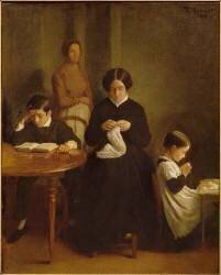 La Famille de l'artiste (Léon Bonnat) - Muzeo.com