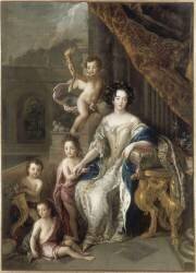 La marquise de Montespan entourée de ses quatre premiers enfants légitimés, en 1677 (Charles de La Fosse) - Muzeo.com