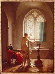 La salle de bain gothique (Jean-Baptiste Mallet) - Muzeo.com
