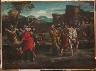 La séparation de saint Pierre et de saint Paul allant au martyre (Giovanni Lanfranco) - Muzeo.com