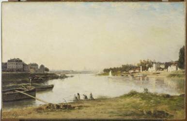 La Seine à Charenton (Stanislas Victor Edouard...) - Muzeo.com