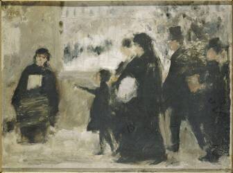 All Saints' Day (Sketch) (Emile Friant) - Muzeo.com