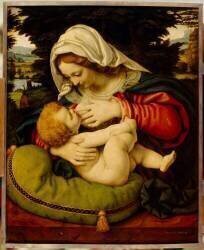 La Vierge au coussin vert (Andrea Solario) - Muzeo.com