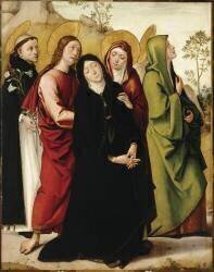 La Vierge soutenue au pied de la croix. (Juan de Borgona) - Muzeo.com