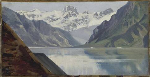 Lac et montagnes (Achille Etna Michallon) - Muzeo.com