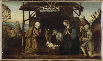 L'adoration des bergers (anonymous) - Muzeo.com
