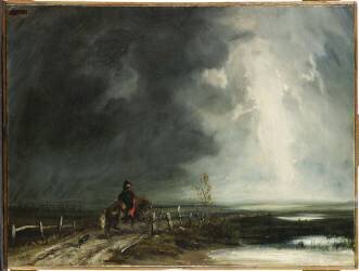 Le Cavalier ou Le Retour du Grognard (Paul Huet) - Muzeo.com