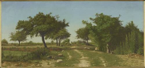 Le chemin sous les pommiers (Antoine Chintreuil) - Muzeo.com
