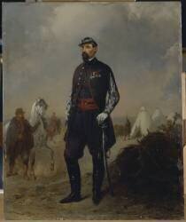 Le commandant P.-A. Genneau, chef de corps du 3e bataillon des chasseurs à pied (Jean-Adolphe Beaucé) - Muzeo.com