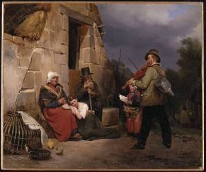 Le marchand de chansons (Auguste-Xavier Leprince) - Muzeo.com