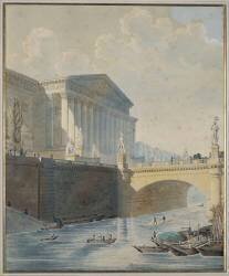 Le pont de la Concorde (Auguste Hibon) - Muzeo.com