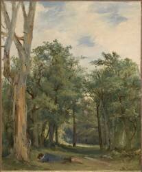 Le repos dans la forêt (Augustin Enfantin) - Muzeo.com