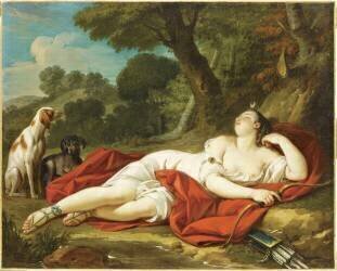 Le Repos de Diane (Louis Simon Tiersonnier) - Muzeo.com