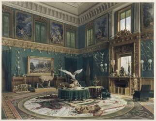 Le salon de la vénerie chez le comte Edgar Ney (Eugène Edouard Soulès) - Muzeo.com