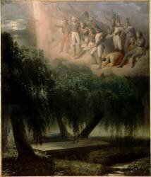 Le Tombeau de Sainte-Hélène : allégorie à la sépulture de Napoléon Ier (Jean Alaux) - Muzeo.com