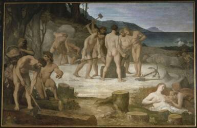Le travail (Pierre Puvis de Chavannes) - Muzeo.com