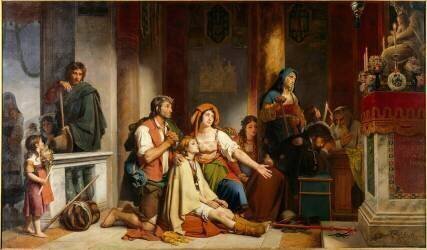 Le Voeu à la Madone (Jean Victor Schnetz) - Muzeo.com