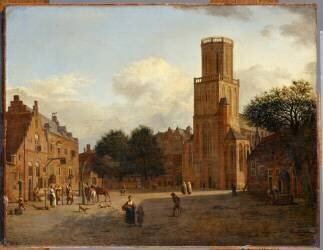 L'église Sainte-Aldegonde à Emmerich (Allemagne) (Jan van der Heyden) - Muzeo.com