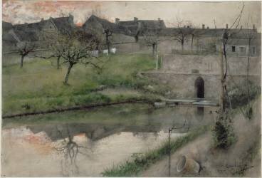 L'étang de Gretz-sur-Loing (Carl Larsson) - Muzeo.com