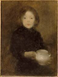 l'enfant à la soupière (Eugène Carrière) - Muzeo.com
