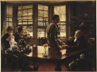 L'enfant prodigue : Le départ (James Tissot) - Muzeo.com