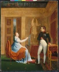 L'impératrice Marie-Louise faisant le portrait de Napoléon Ier (Alexandre Menjaud) - Muzeo.com