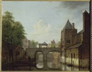 L'Oude Gracht à Utrecht. Vue composite (Joannes Huibert Prins) - Muzeo.com
