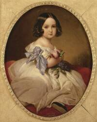 Marie-Charlotte-Amélie de Saxe-Cobourg et Gotha (1840-1927) (Franz Xaver Winterhalter) - Muzeo.com