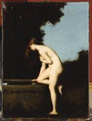 Nymphe au bord d'une fontaine (Jean-Jacques Henner) - Muzeo.com