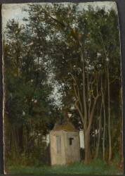 Pavillon dans les jardins de la Villa Medicis (Jean-Jacques Henner) - Muzeo.com