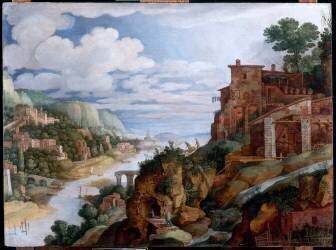 Paysage d'Italie (Willem II van Nieulandt) - Muzeo.com