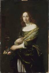 Portrait de femme dit jadis Portrait de madame de Longueville (anonymous) - Muzeo.com