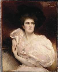 Portrait de madame Boodley (Léon Bonnat) - Muzeo.com