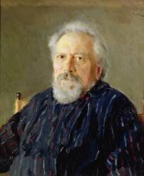 Portrait of Nikolay Leskov (Valentin Serov) - Muzeo.com