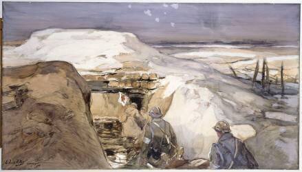 Poste de secours, Champagne 1916 (Eugène Louis Gillot) - Muzeo.com