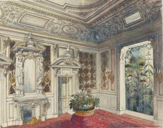 Projet de décor d'antichambre pour le palais du baron Nathaniel de Rothschild (Antoine Zoegger) - Muzeo.com