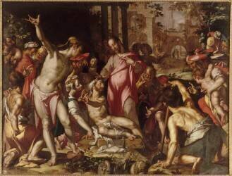Résurrection de Lazare (Joachim Wtewael) - Muzeo.com