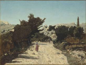 Route de la Gineste près de Marseille (Paul Camille Guigou) - Muzeo.com