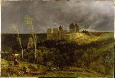 Ruines du château de Pierrefonds (Paul Huet) - Muzeo.com