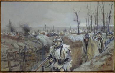 Souchez (Pas-de-Calais, Artois), 18 décembre 1915 (François Flameng) - Muzeo.com