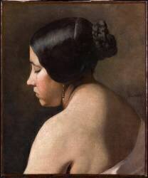 Tête de jeune femme (Dominique-Louis Papety) - Muzeo.com